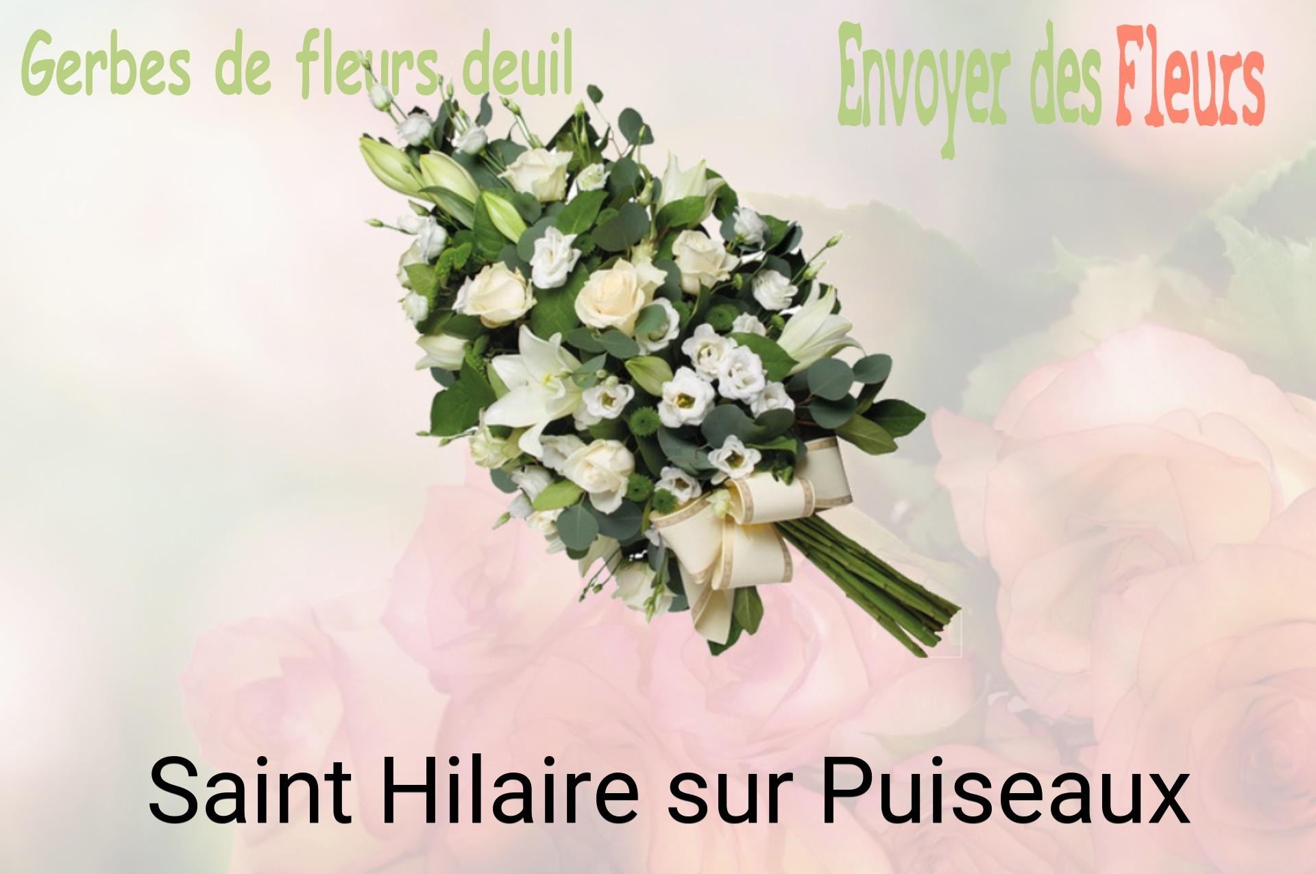 Gerbe de fleurs de deuil livrée à Saint-Hilaire-sur-Puiseaux